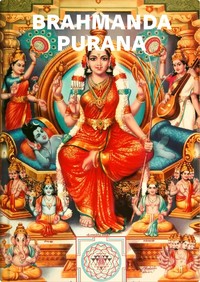 Brahmand Purana including Bhargava Charita, Lalitopakhyana. Read Vedas, Puranas, Upanishads, Scriptures Online in Telugu, Hindi and English at VedicPeople.com