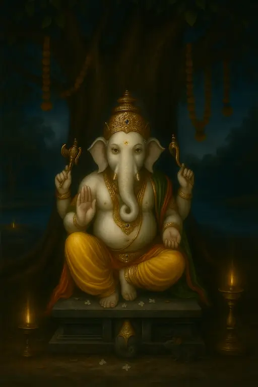 Ganesa, The remover of obstacles. Read Vedas, Puranas, Upanishads, Scriptures Online in Telugu, Hindi and English at VedicPeople.com