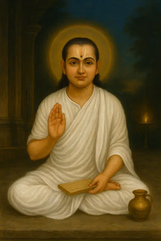 Vallabhacarya, Founder of Puṣṭimārga sect of Vaishnavism. Read Vedas, Puranas, Upanishads, Scriptures Online in Telugu, Hindi and English at VedicPeople.com