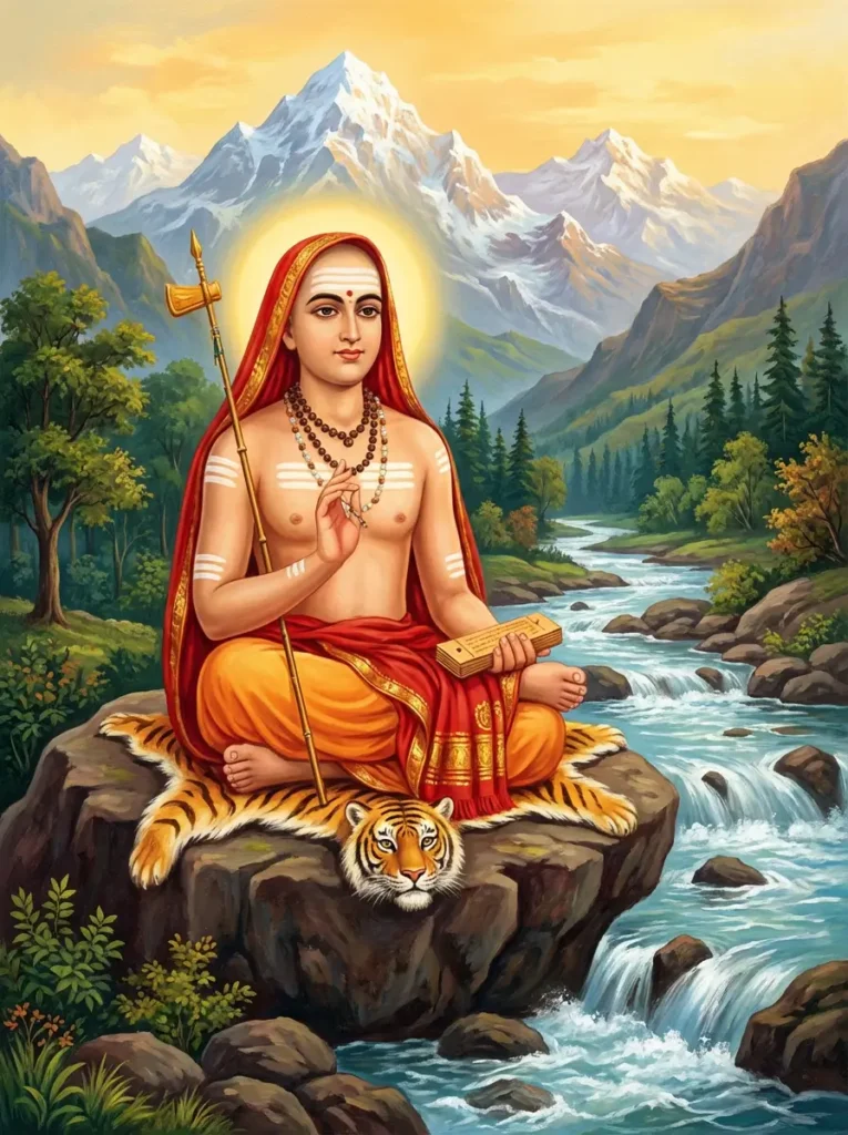 Adi Sankaracarya. Founder of Advaita. Read Vedas, Puranas, Upanishads, Scriptures Online in Telugu, Hindi and English at VedicPeople.com