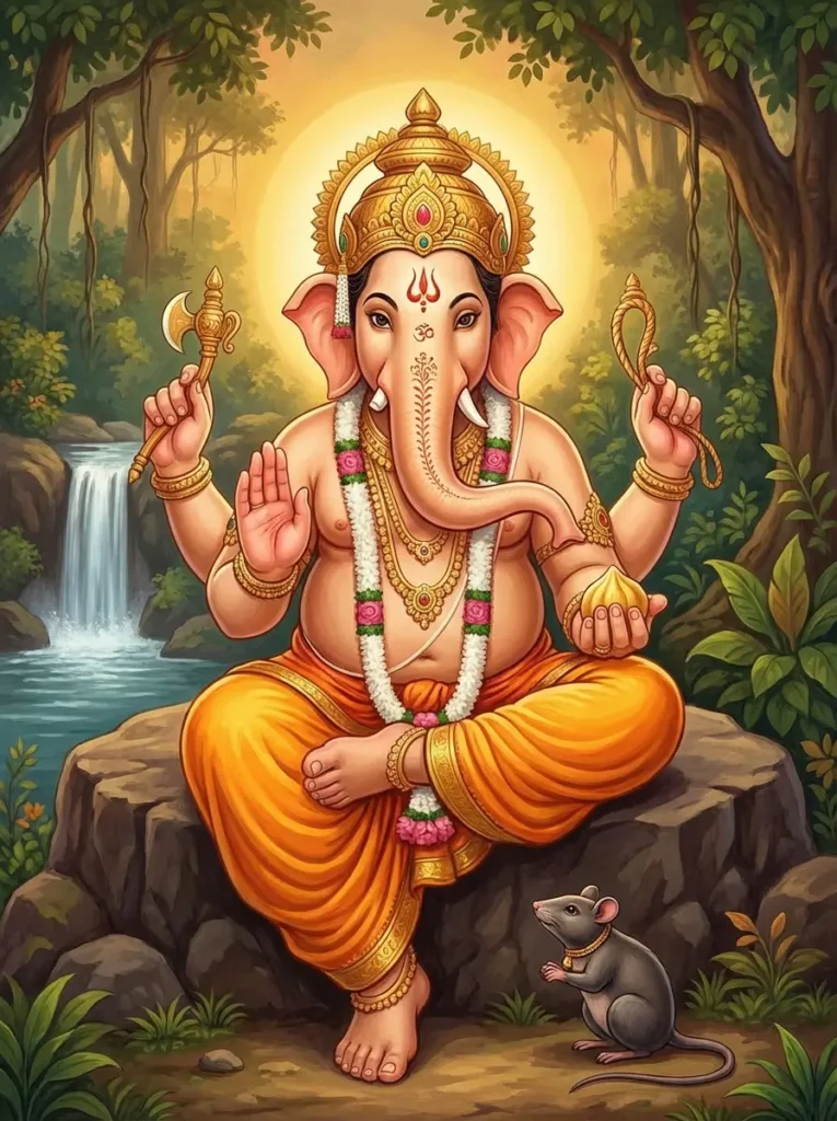 Ganesa, The remover of obstacles. Read Vedas, Puranas, Upanishads, Scriptures Online in Telugu, Hindi and English at VedicPeople.com