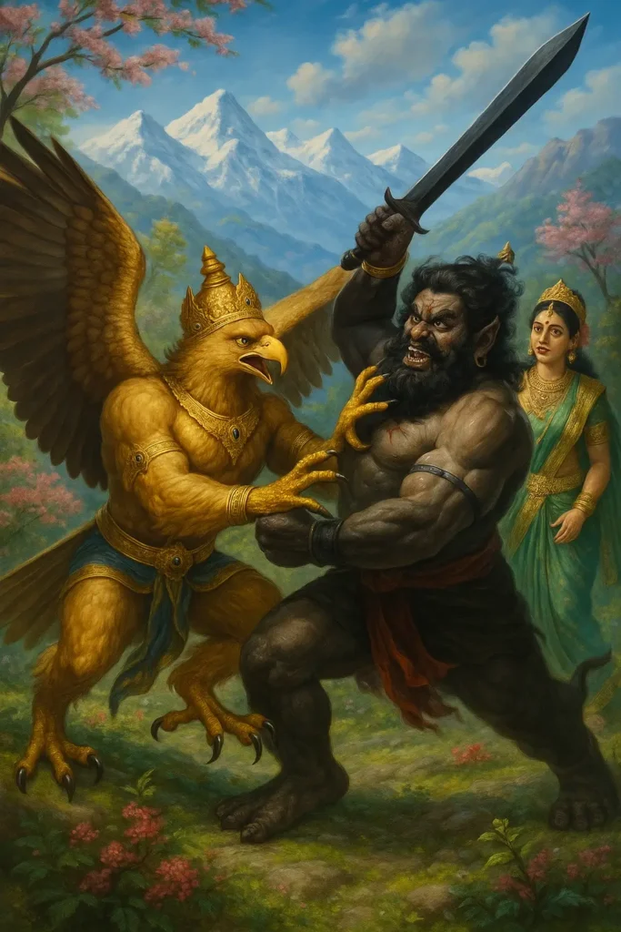 Kanka Divine Bird and descendant of Garuda in Markandeya Purana. Read Vedas, Puranas, Upanishads, Scriptures Online in Telugu, Hindi and English at VedicPeople.com