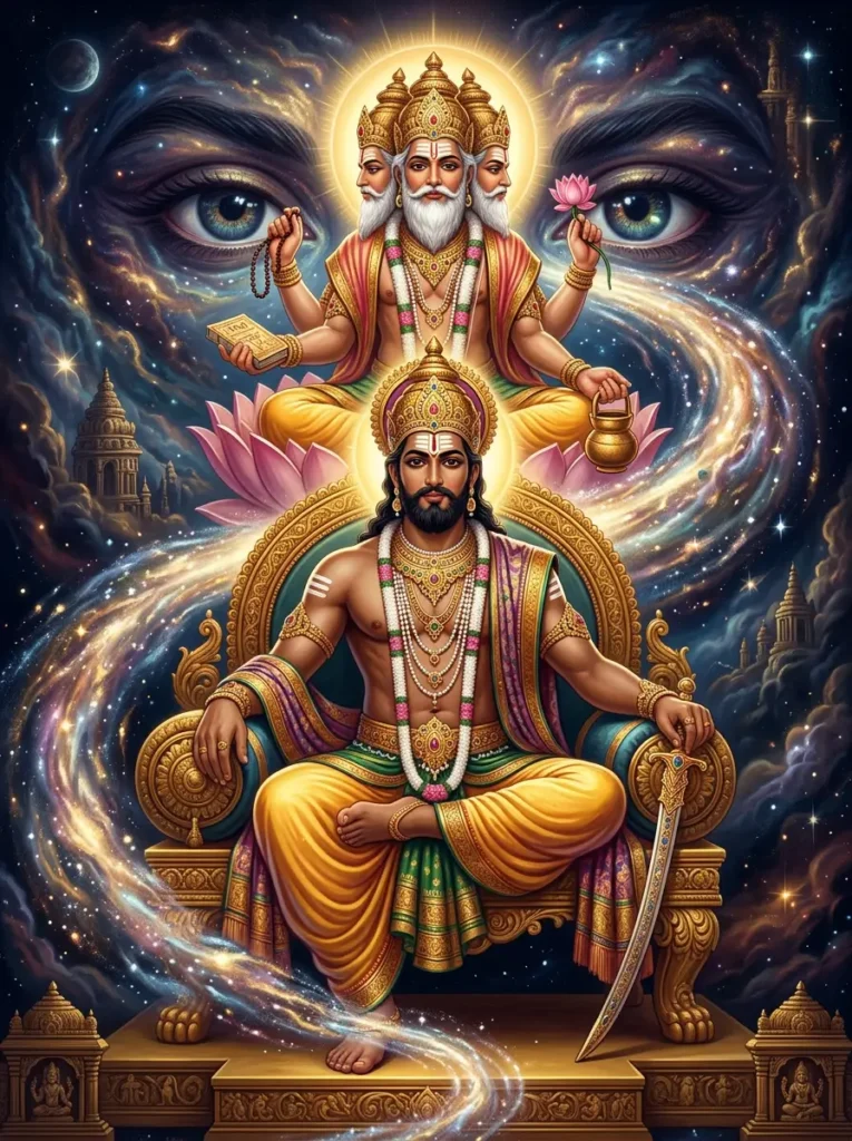 Chakshusha Manu born from the eyes of Prajapati Brahma in Chakshusha Manvantara in Mārkaṇḍeya Purāṇa